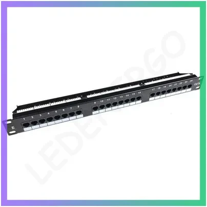 Патч-панель E-server 19" 24xRJ45 UTP cat. 5e 1U мережеве обладнання для кабельних мереж, фото 1