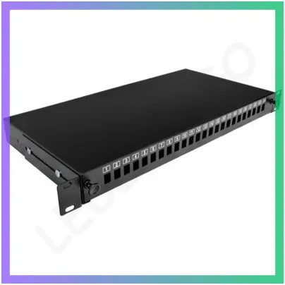 Патч-панель CMS 19" 24xSC-Simpl LC-Dupl E2000 1U пуста для мережевого обладнання, фото 1