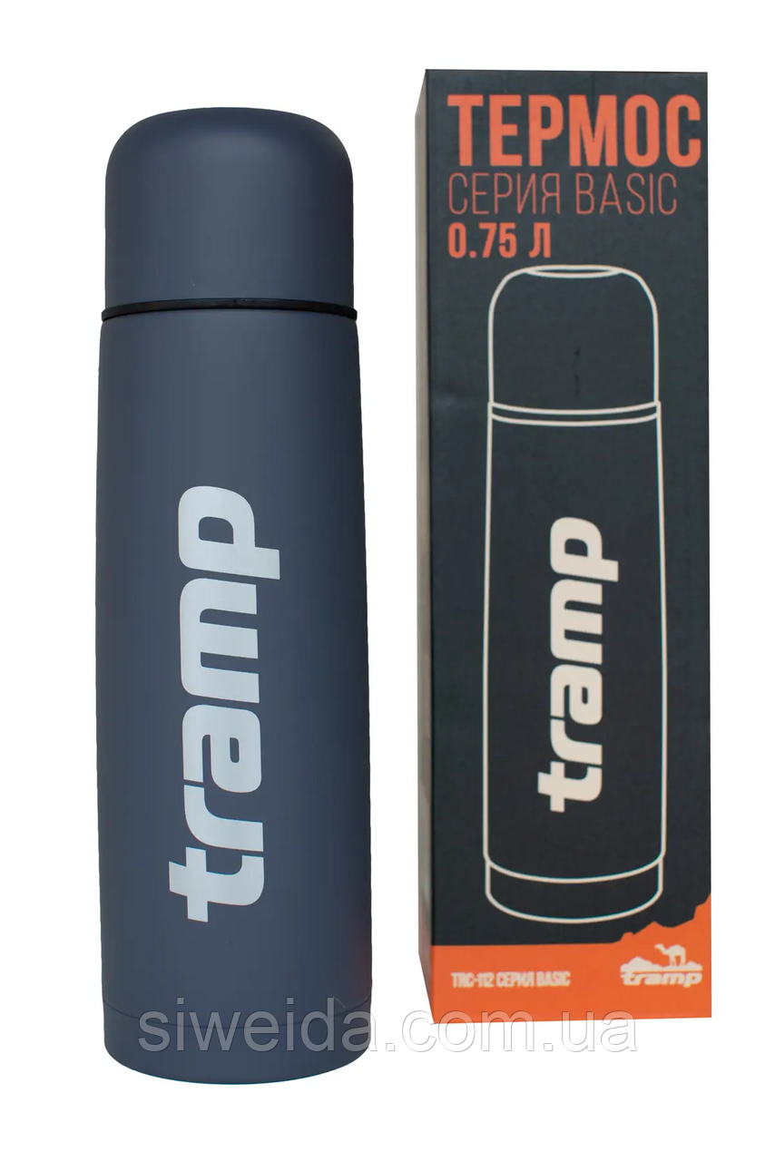 Термос Tramp Basic сірий 0.75 л TRC-112-grey, фото 1
