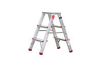 Стремянка двухсторонняя Intertool 660 мм x 3 ступени