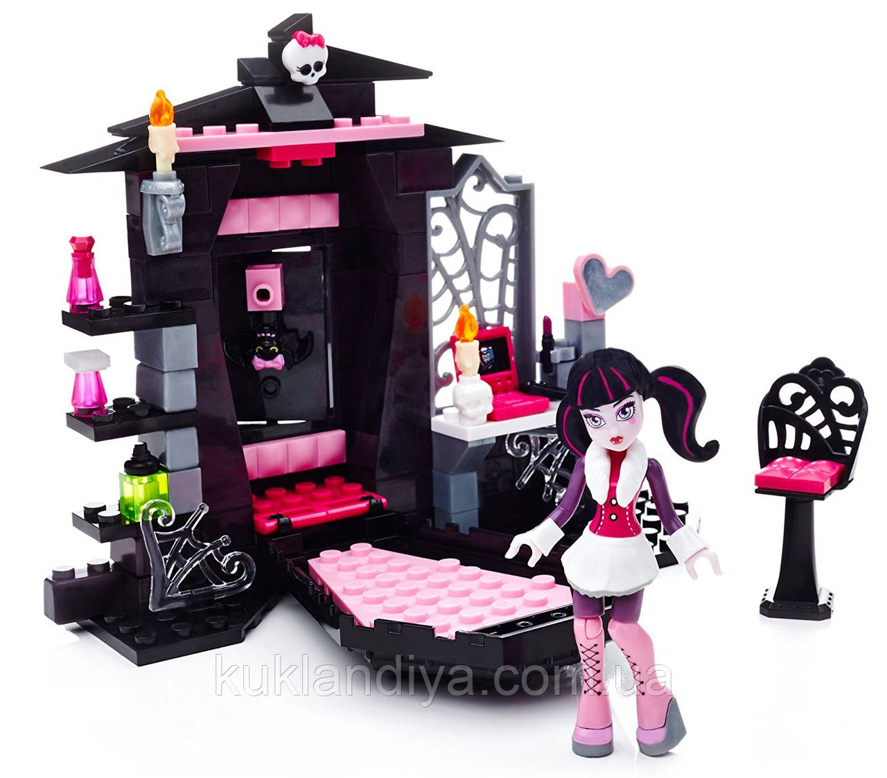 Конструктор Mega Bloks Monster High комната Дракулауры - фото 1 - id-p525132787