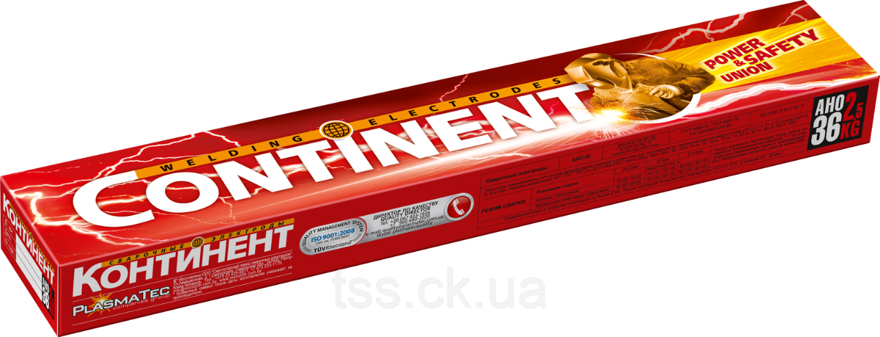 Електроди АНО-36 TM CONTINENT 4 мм 5 кг