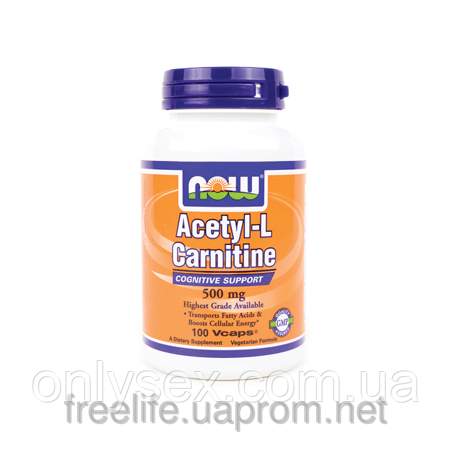Ацетил-L-Карнітин (Acetyl-L Carnitine), 500 мг — 100 капсул 