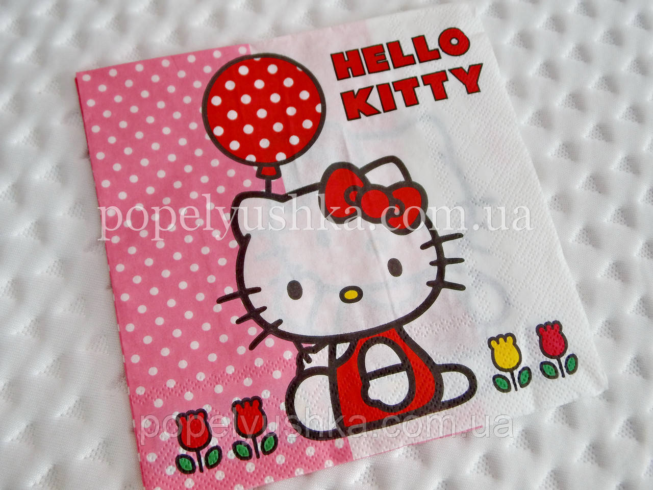 Серветка 33*33 см "Hello Kitty", фото 1