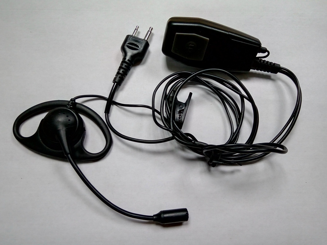 Гарнітура пілот із завушиною і великою кнопкою PTT для радіостанцій Icom/Midland/Alan