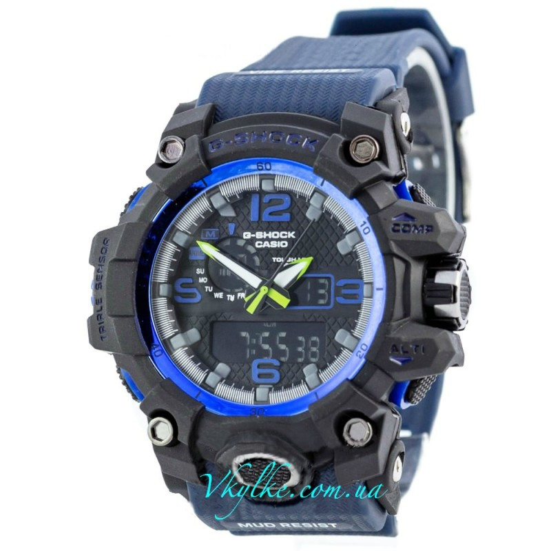 Спортивні годинник Casio G-Shock GWG-1000 темно-сині
