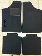 Килимки текстильні ЗАЗ Славута/Таврія Чорний (логотип Славута) - Gran(основа гранули)