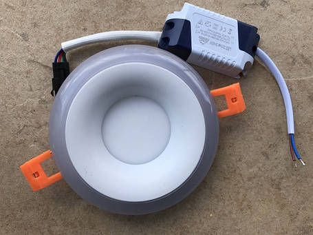 Декоративний світильник світлодіодний RIGHT HAUSEN Rim 3+3W 4000K (біла підсвітка) білий Код.58860, фото 1