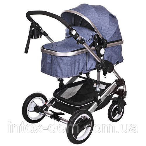 Дитяча коляска-трансформер Bambi Синя (535-Q3-BLUE), фото 1