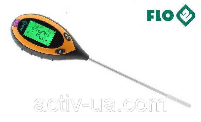 Аналізатор грунту професійний 4 в 1 FLO 89000 (РН, вологість, освітленість, температура). Польща