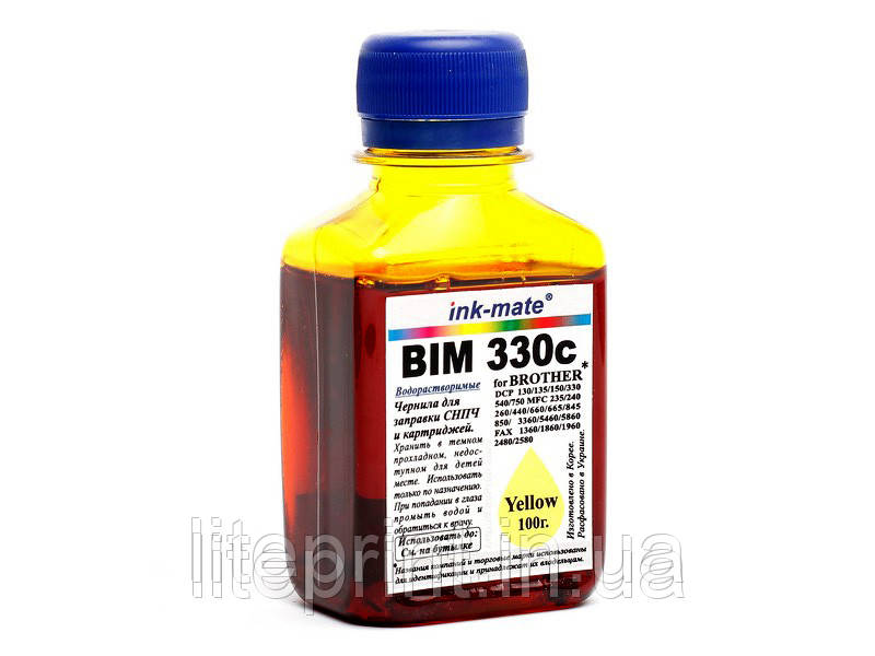 Чорнило для принтера Brother — Ink-Mate — BIM330, Yellow, 100 г