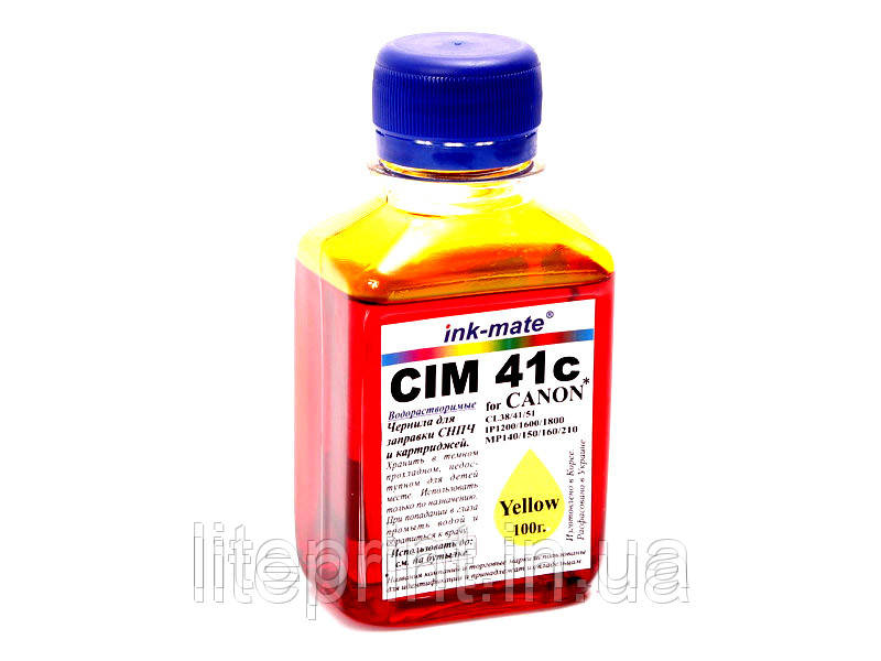 Чорнило для принтера Canon — Ink-Mate — CIM41, Yellow, 100 г