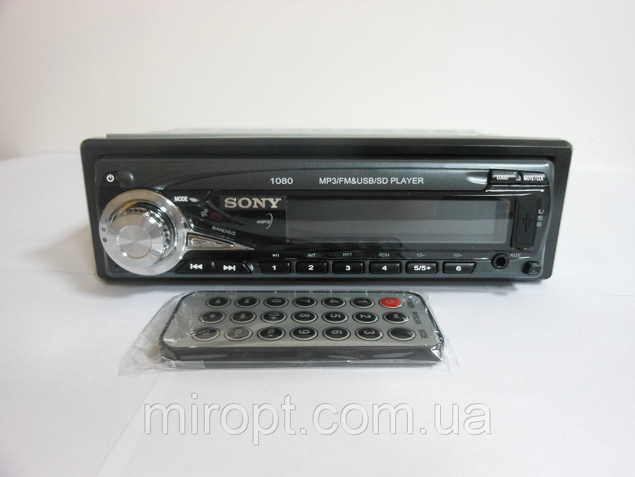 Автомагнітола 1080 Usb+Sd+Fm+Aux+ пульт