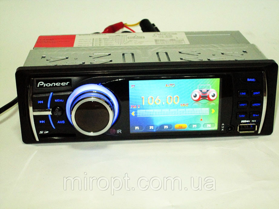 Автомагнітола 9090U — 3" TFT Divx/mp4/mp3 USB+SD+AUX (4x50W)
