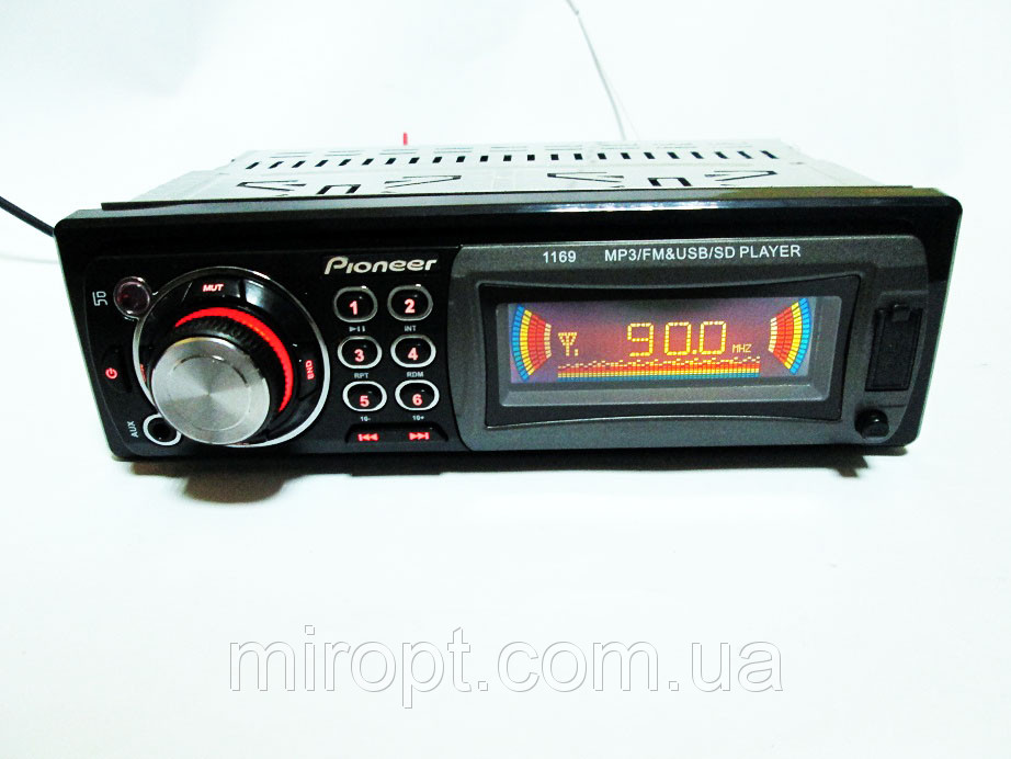 Автомагнітола 1169 — USB+SD+AUX+FM (4x50W)