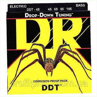 DR Strings DDT-45 комплект для бас-гітари 4 струни сталь, 65H5584K6
