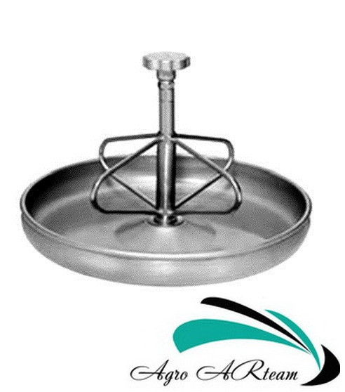 Годівниця для поросят на 2,6 л із нержавіючої сталі