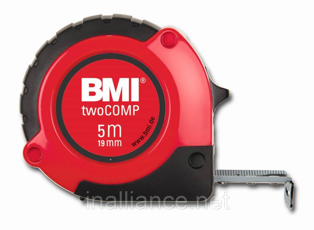 Рулетка вимірювальна 5 метрів twoCOMP BMI 472541021