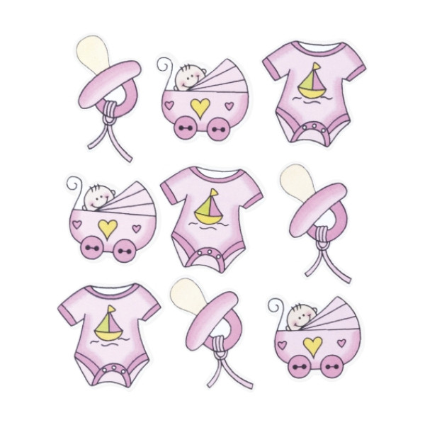 Набір декоративних елементів "Дитячий 2", рожевий, 9 штук, Knorr Prandell, 216930208, фото 1