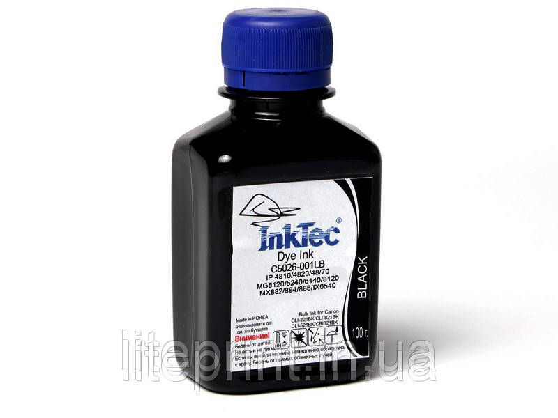 Чорнило для принтера Canon - InkTec - C5026, Black, 100 г