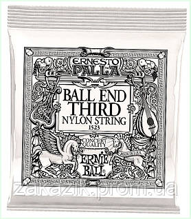 Струна Со 3rd черный нейлон с шариком Ernie Ball, 655X5326X