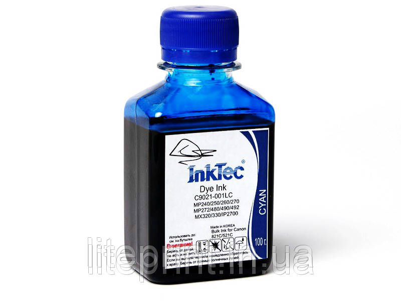 Чорнило для принтера Canon - InkTec - C9021, Cyan, 100 г