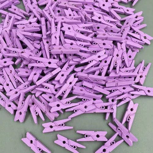 

Декоративные мини прищепки фиолетовые, Фиолетовый