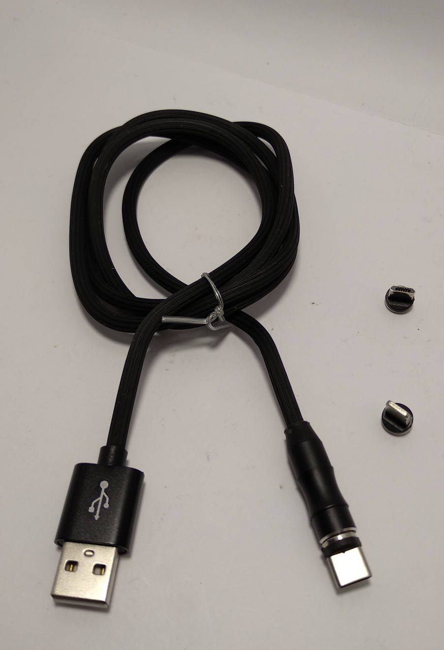 

Магнитная usb зарядка X-cable 360 для (Iphone, Type-C, Micro Usb) черный