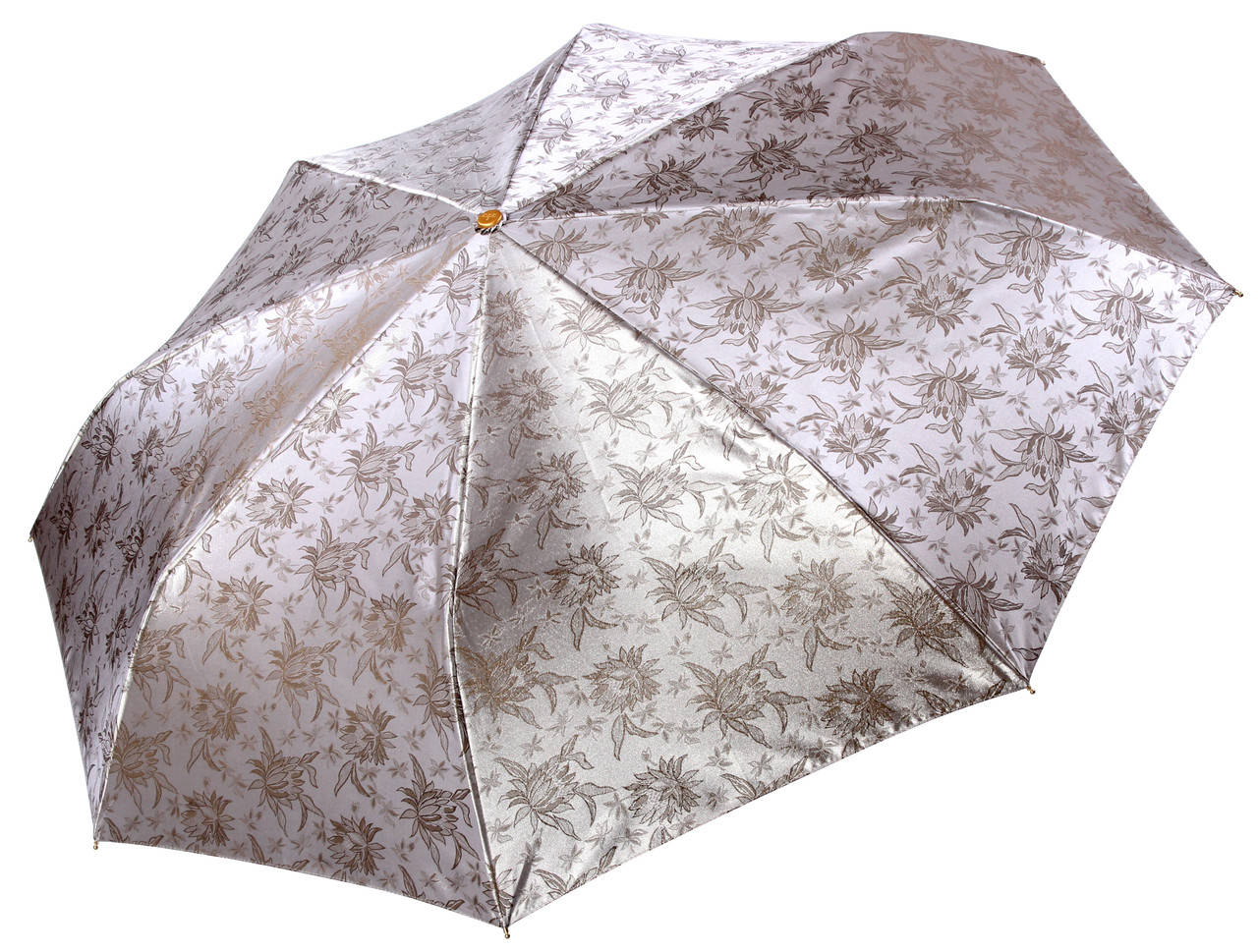 

Женский зонт Три Слона Серебристый жаккард ( полный автомат ) арт. L3812-5, Светло-серый