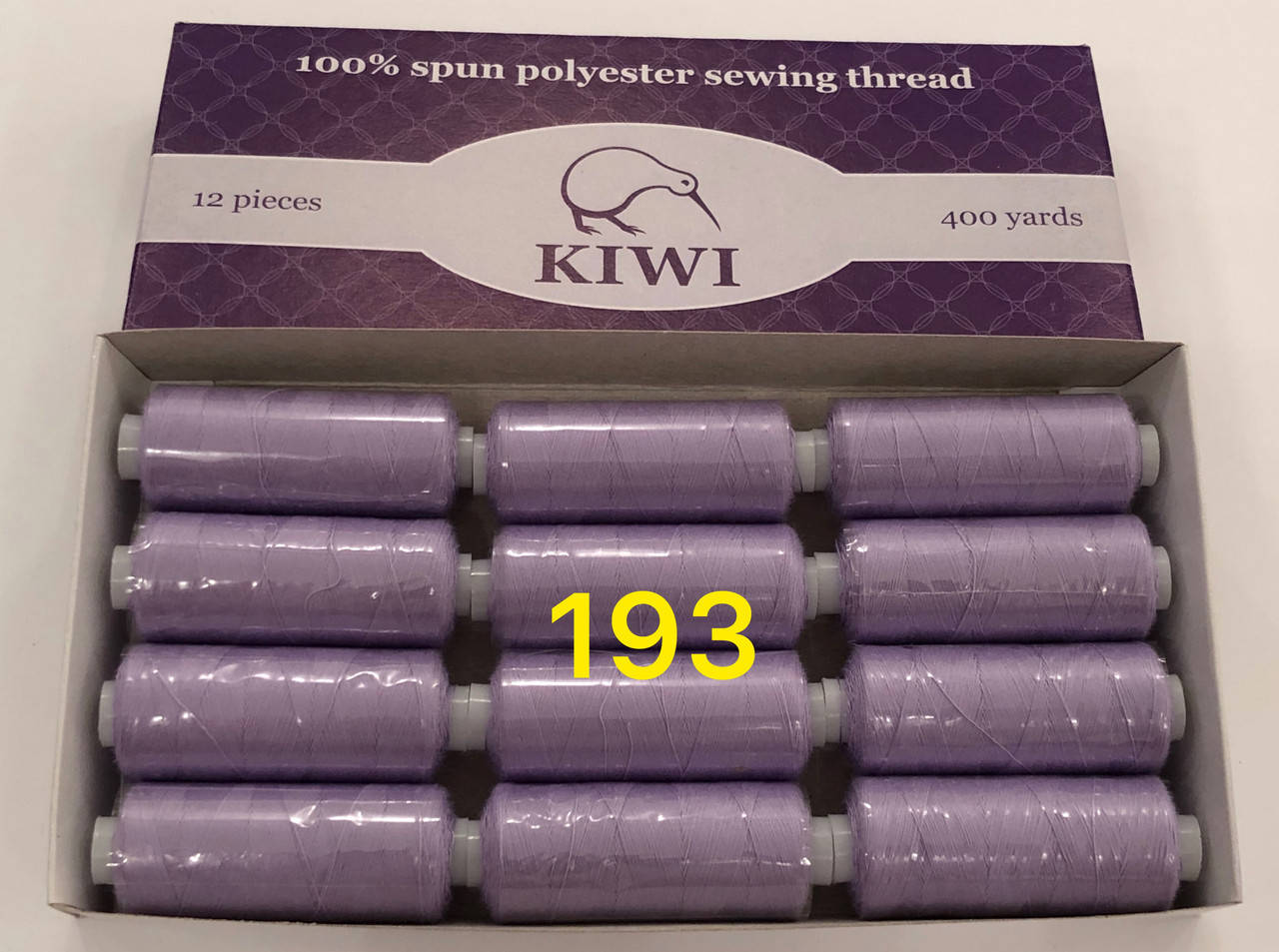 

Швейные нитки 40/2 193тон полиэстер Kiwi Киви 400ярдов
