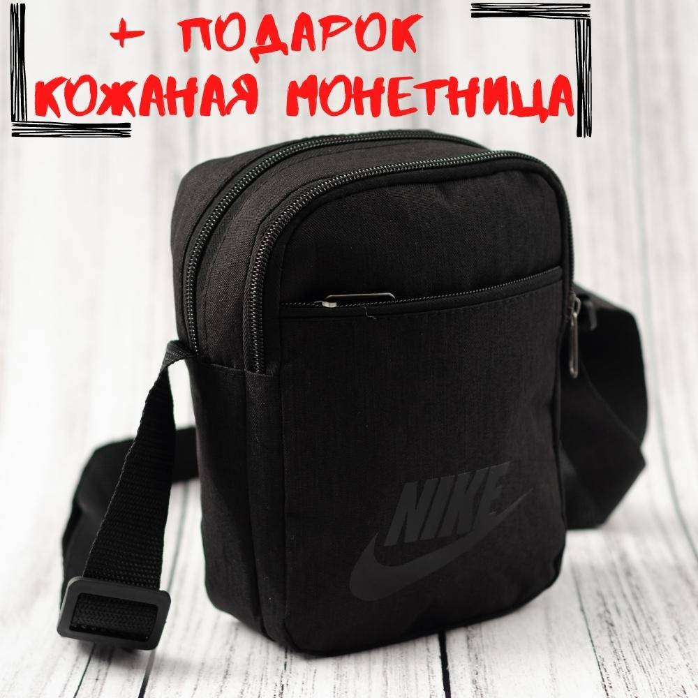 

Сумка на плечо барсетка мужская nk bbllg черная poison, Черный