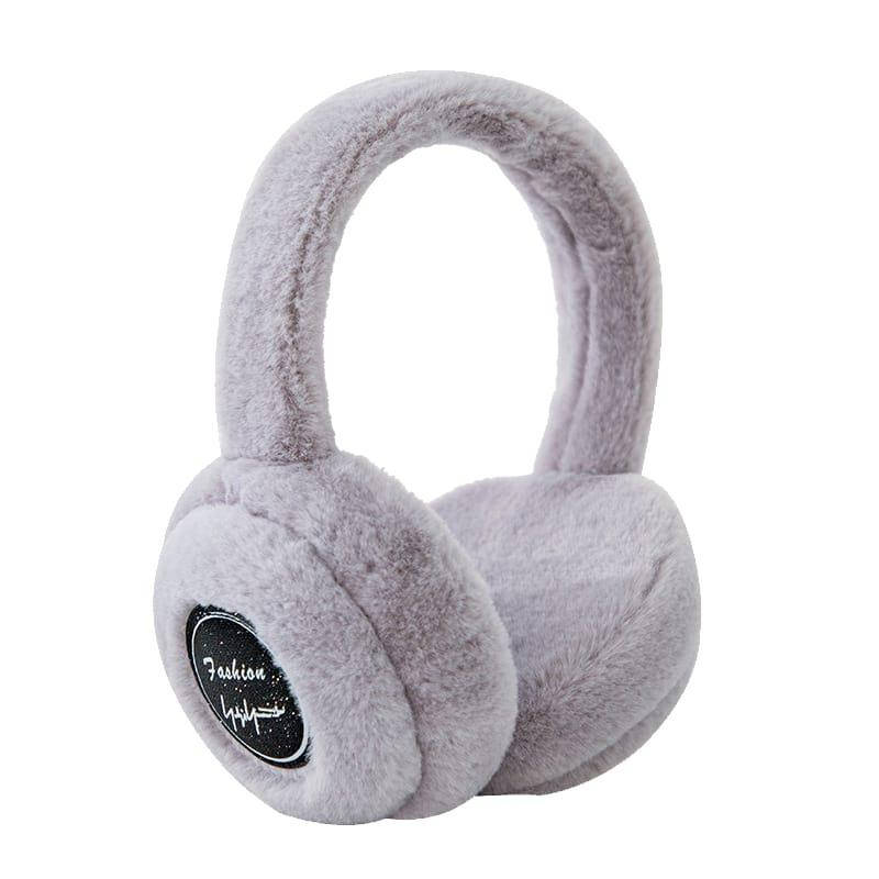 

Беспроводные меховые Bluetooth наушники Fashion Ear Grey (RSLN-31451), Серый