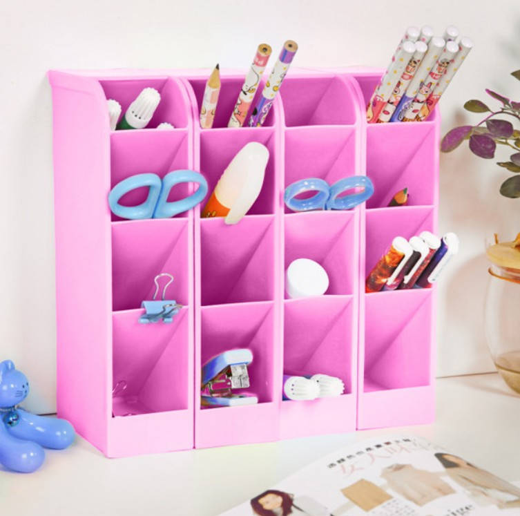 

Органайзер - пенал для мелочей многофункциональный. Розовый