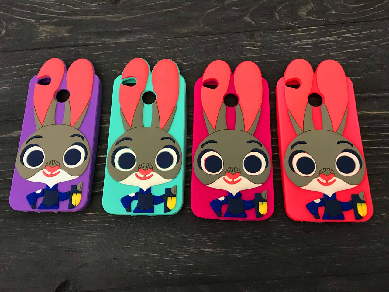 

Резиновый 3D чехол для Xiaomi RedMi 4X Джуди (4 цвета), Разные цвета