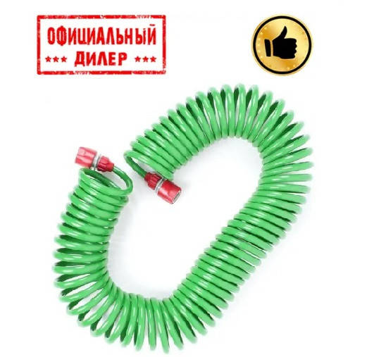 

Шланг для полива спиральный 15 м с конекторами INTERTOOL GE-4002