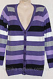 Жіноча кофта полоска на гудзиках, фото 3