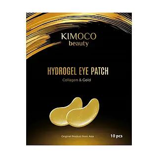 Гидрогелевые патчи для кожи вокруг глаз Kimoco Beauty Hydrogel Eye Patch Collagen & Gold с коллагеном и золотом, 10 шт