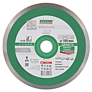 Круг алмазний відрізний Distar 1A1R 180x1,4x8,5x25,4 Granite, фото 3