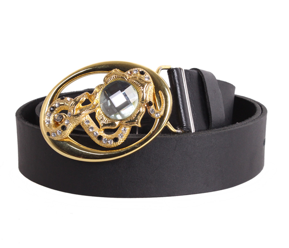 Жіночий ремінь з натуральної шкіри BLX2501-16 чорний, фото 1