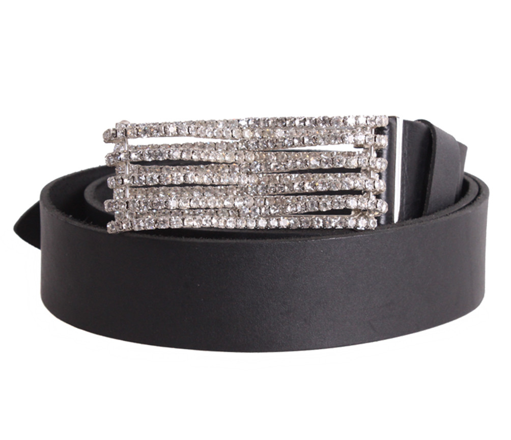 Жіночий ремінь з натуральної шкіри BLX2501-20 чорний, фото 1