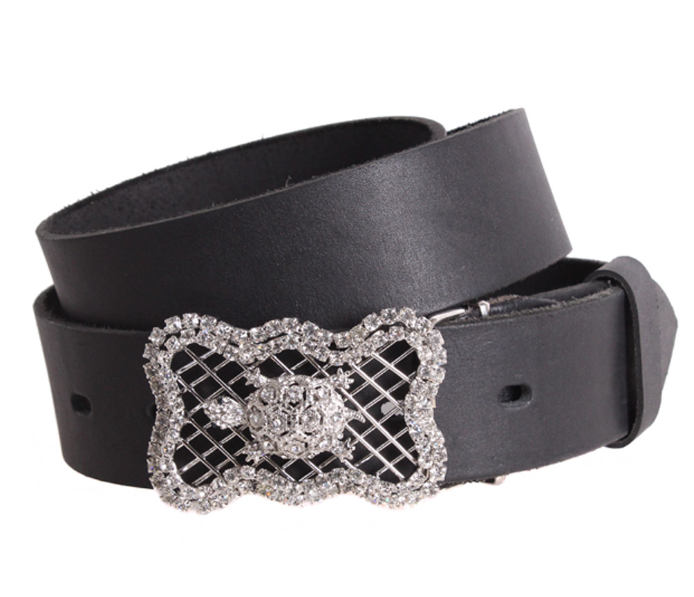 Жіночий ремінь з натуральної шкіри BLX2501-21 чорний, фото 1