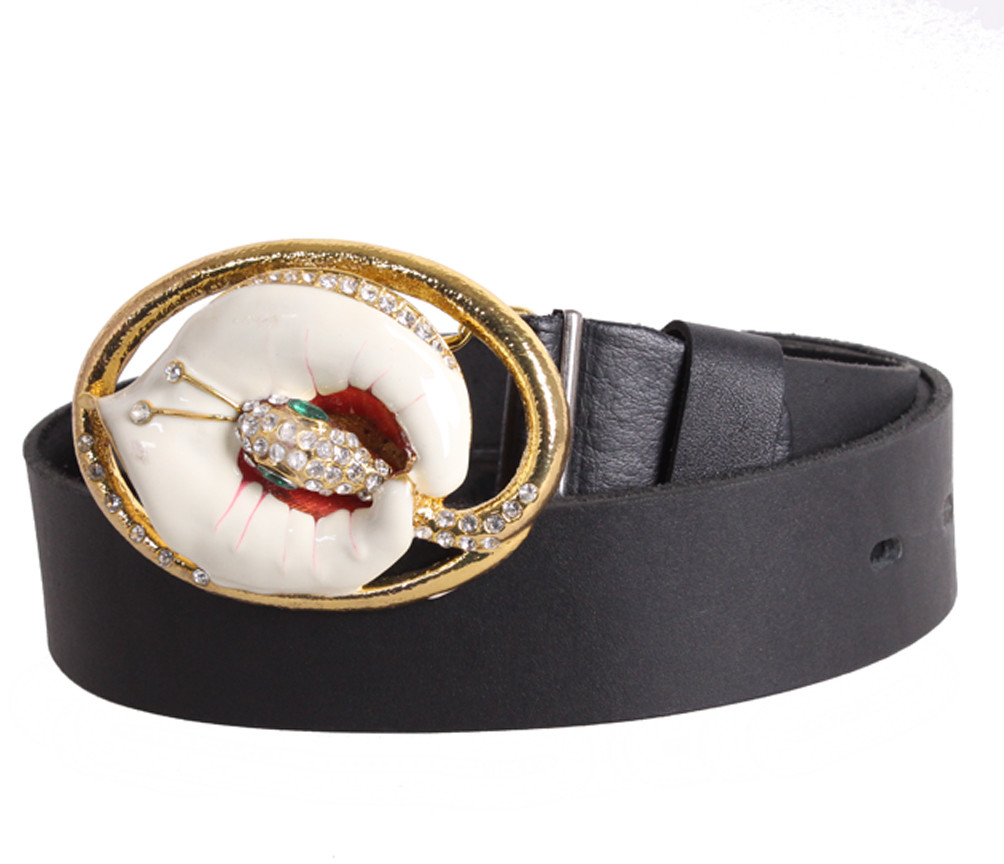 Жіночий ремінь з натуральної шкіри BLX2501-27 чорний, фото 1