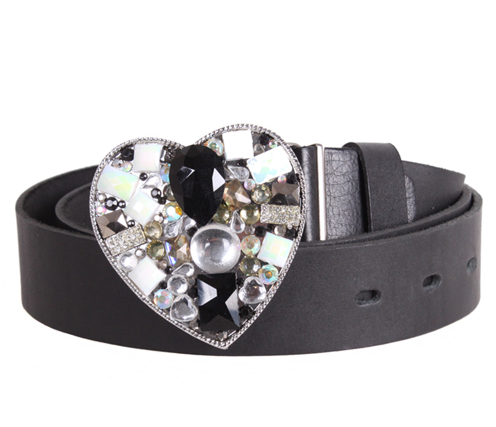 Жіночий ремінь з натуральної шкіри BLX2501-33 чорний, фото 1