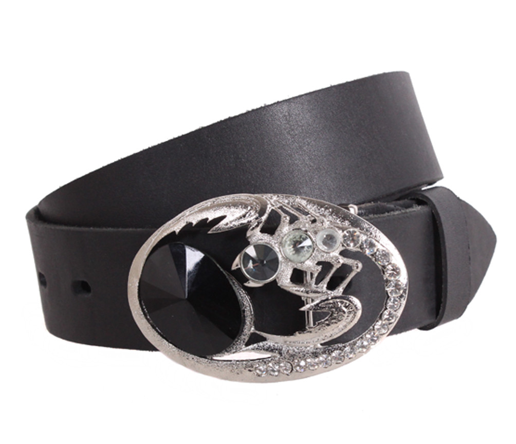 Жіночий ремінь з натуральної шкіри BLX2501-36 чорний, фото 1