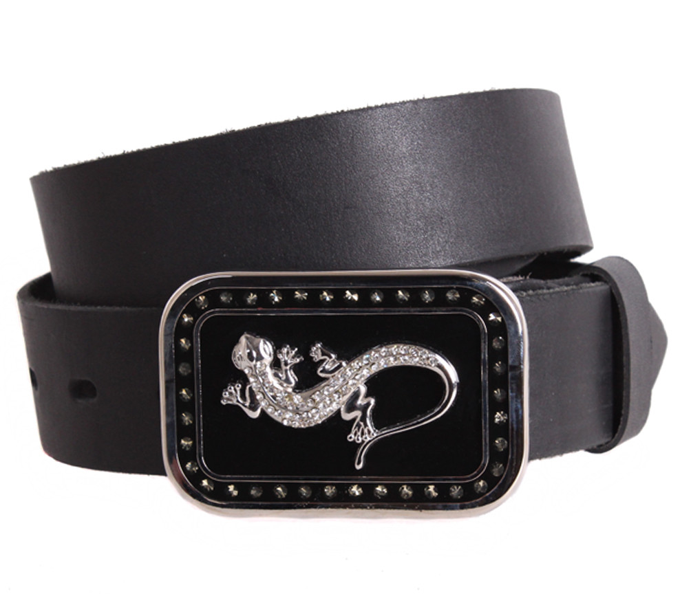 Жіночий ремінь з натуральної шкіри BLX2501-40 чорний, фото 1