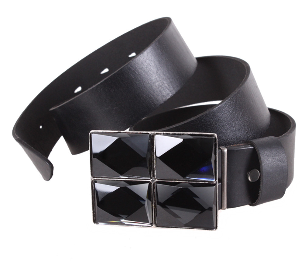 Жіночий ремінь з натуральної шкіри BLX2501-48 чорний, фото 1