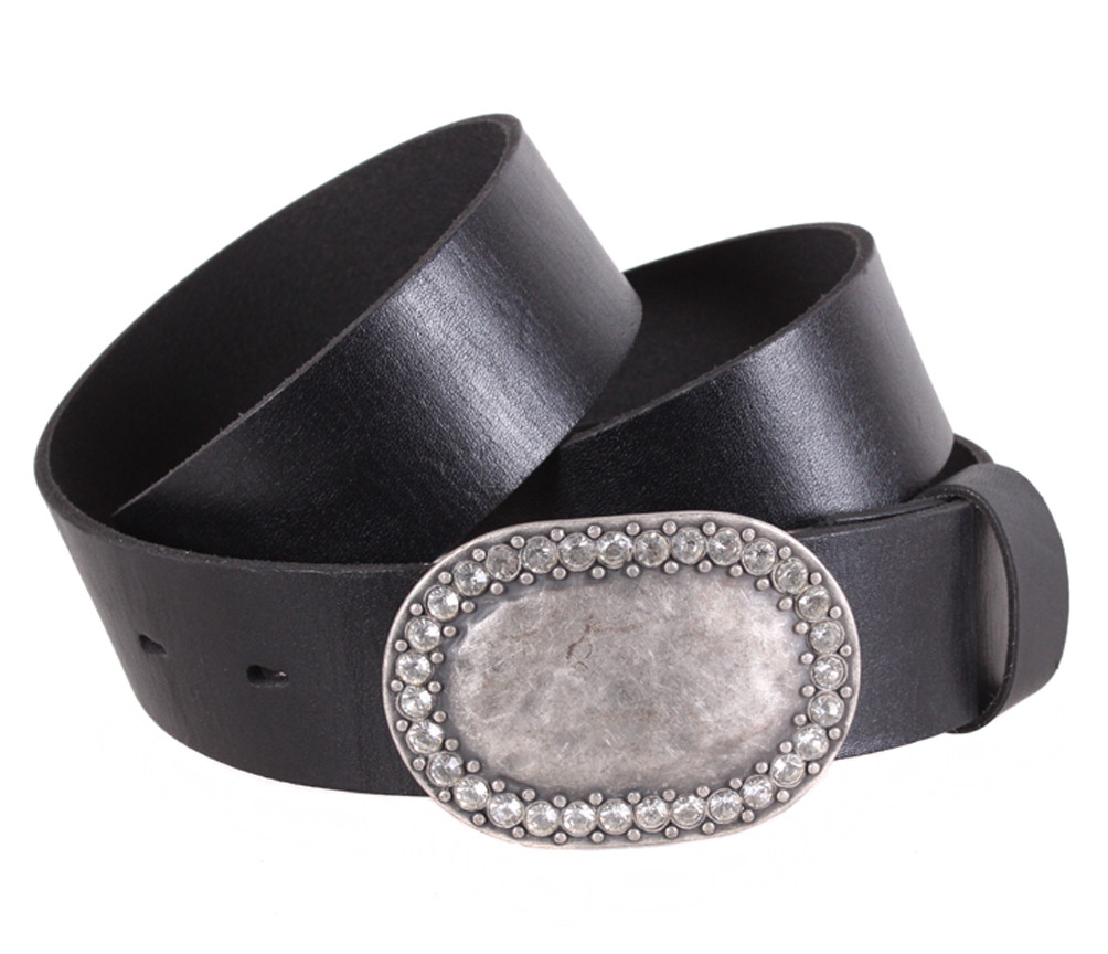 Жіночий ремінь з натуральної шкіри BLX2501-52 чорний, фото 1