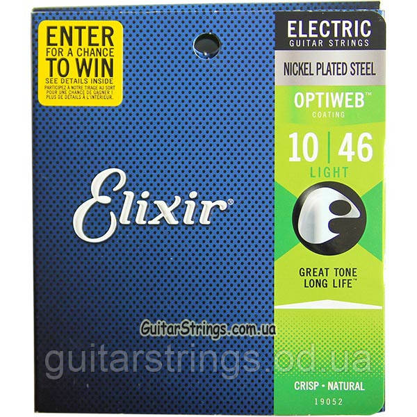 Струны Elixir 19052 Optiweb Nickel Plated Steel Light 10-46