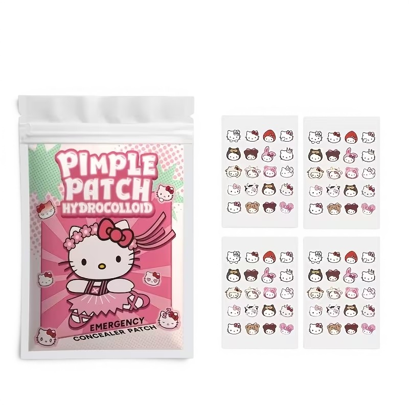 Патчи от прыщей гидроколлоидные Hello Kitty 100 шт, фото 1