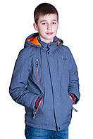 Підліткова демісезонна куртка, сірого кольору.